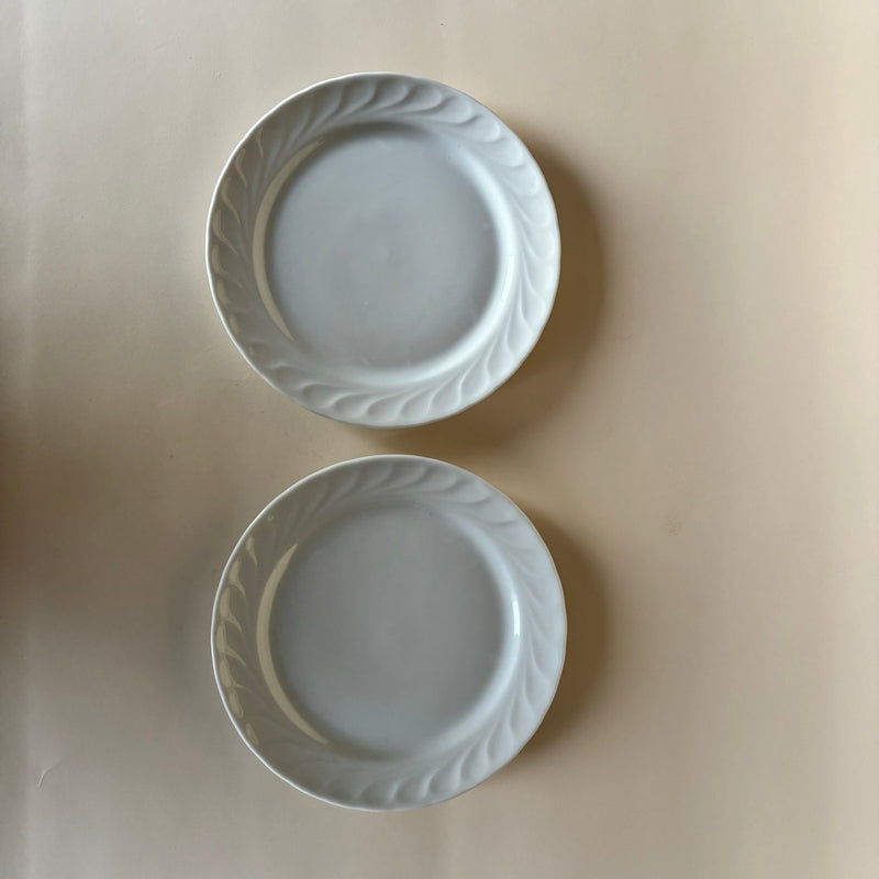 Juego De 2 Platos Blancos