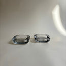 Paire De Cendriers En Verre Vintage