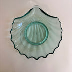 Fuente Con Forma De Concha De Cristal Vintage