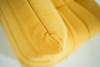 Ensemble De Chaise Et Pouf Togo En Tweed Jaune - Jaune