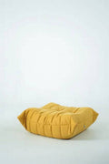 Ensemble De Chaise Et Pouf Togo En Tweed Jaune - Jaune