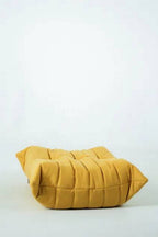 Ensemble De Chaise Et Pouf Togo En Tweed Jaune - Jaune