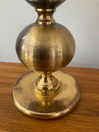 Lampe En Laiton Des Années 60-70 - Doré
