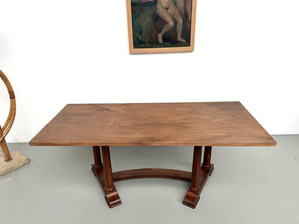 Table De Repas Ou Bureau Art Déco En Chêne Et Hêtre – Années 1930 - Bois