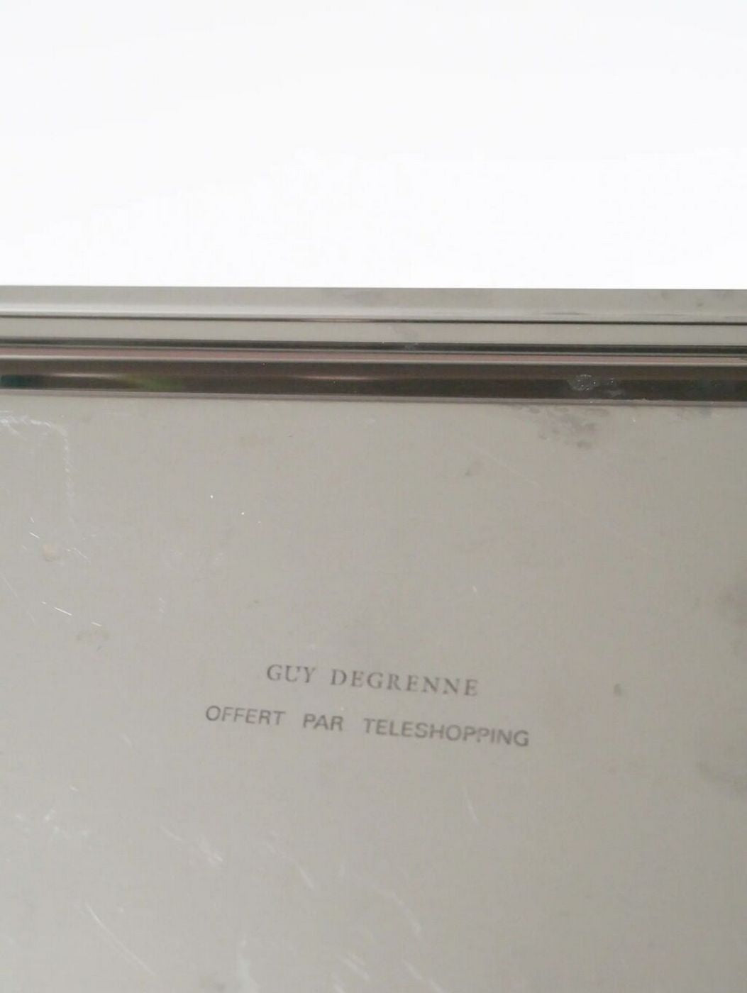 Rectangular Stainless Steel Tray/Design/1970 - 28 x 15 cm - Silver