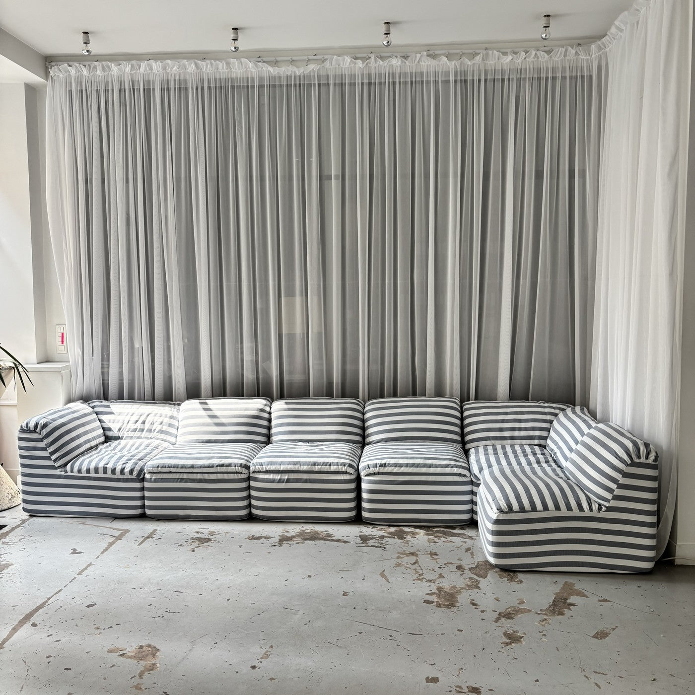 Striped Modular Sofa