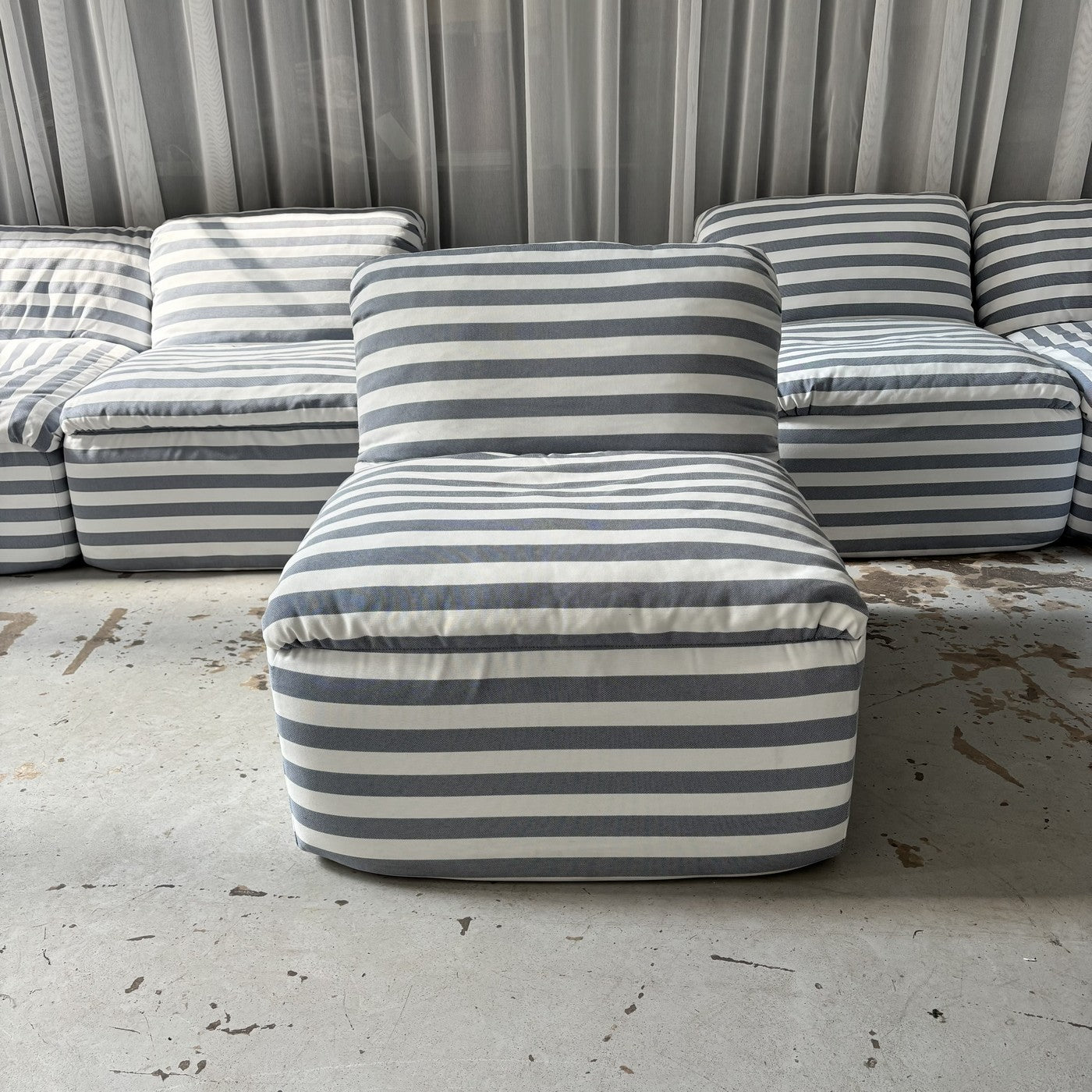 Striped Modular Sofa