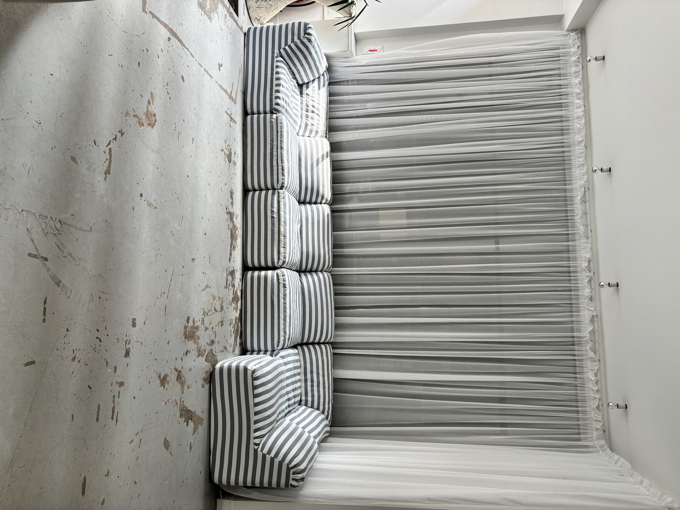 Striped Modular Sofa