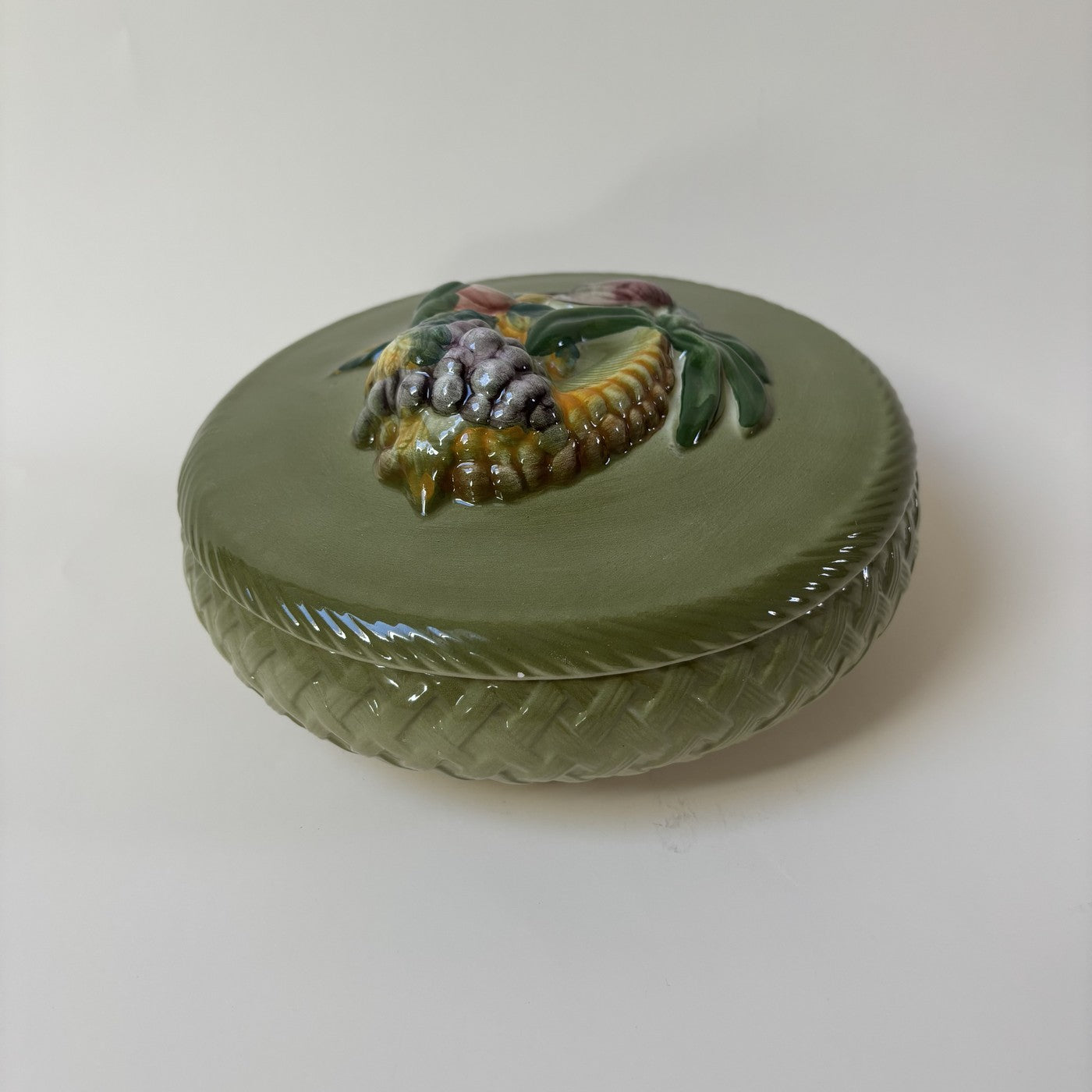 Large Glazed Earthenware Box
