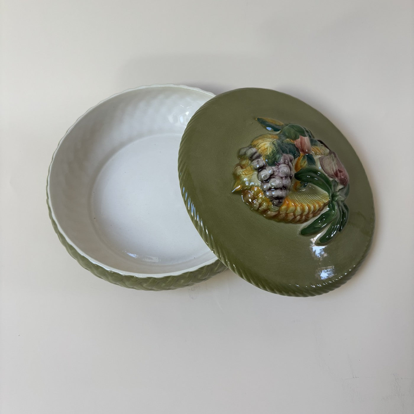 Large Glazed Earthenware Box