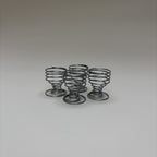 Set of 4 Stainless Steel Egg Cups