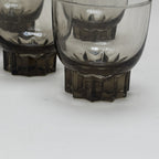 Set De 5 Petits Verres Marrons Art Deco