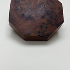 Boîte En Bois Octogonale Loupe D'Orme