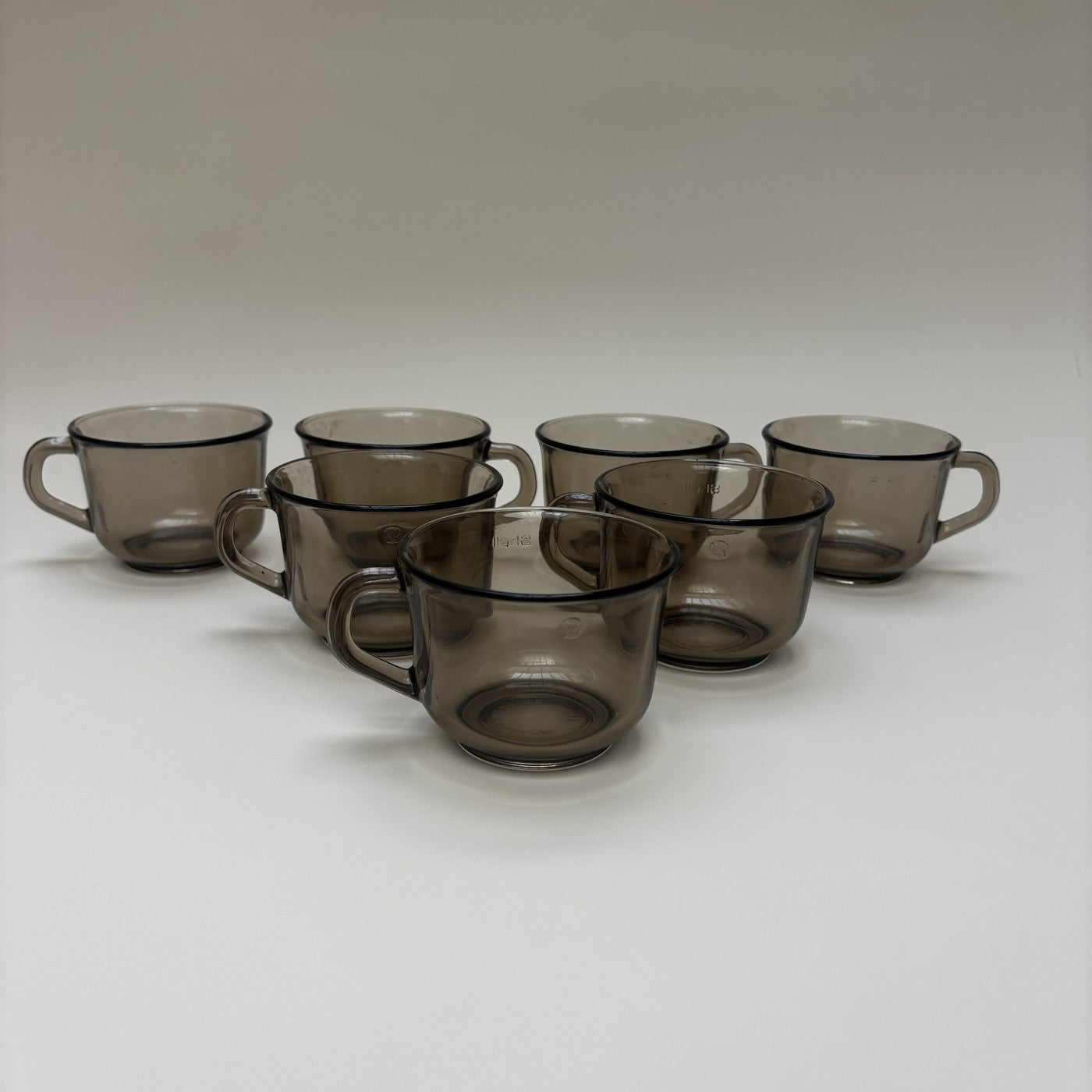 Set 7 Tasses Marrons Arcoroc