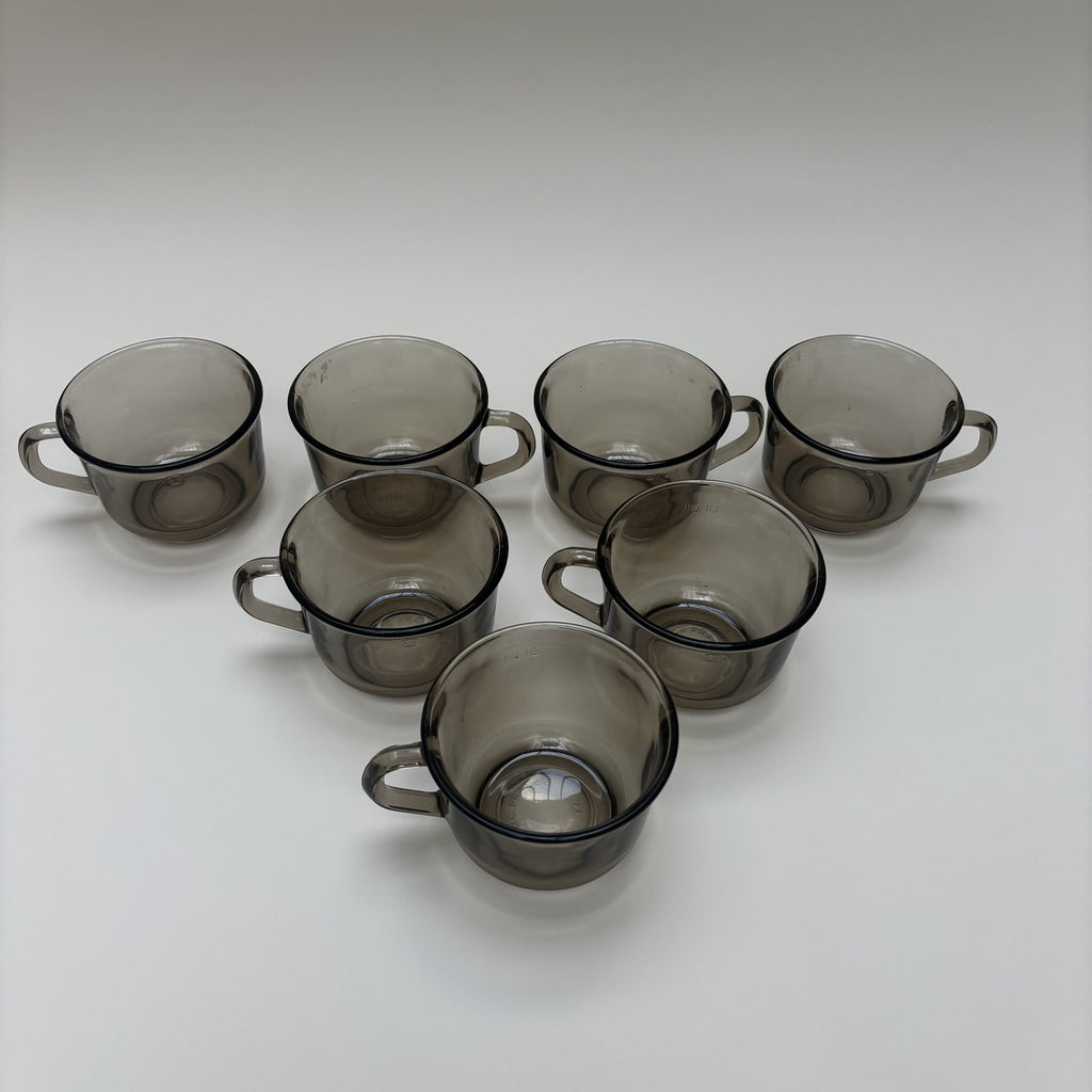 Set 7 Tasses Marrons Arcoroc