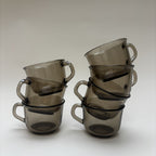 Set 7 Tasses Marrons Arcoroc
