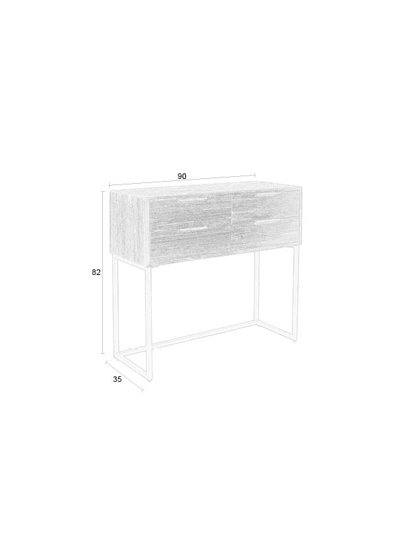 Webster S - Wardrobe - Teak - Brown