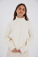 Pull Cygne Maille Blanc