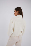 Pull Cygne Maille Blanc