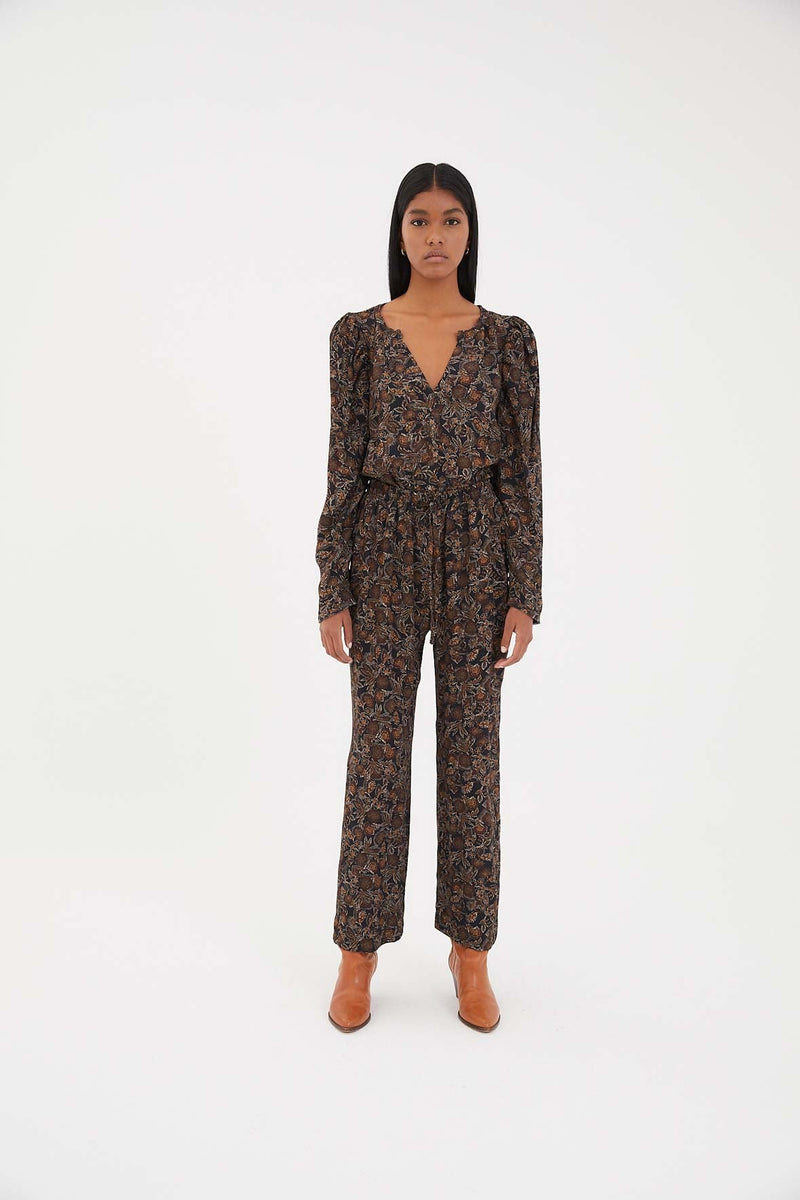 Pantalon Zeta Paisley Camel
