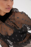 Blouse Lali Plumetis Argent