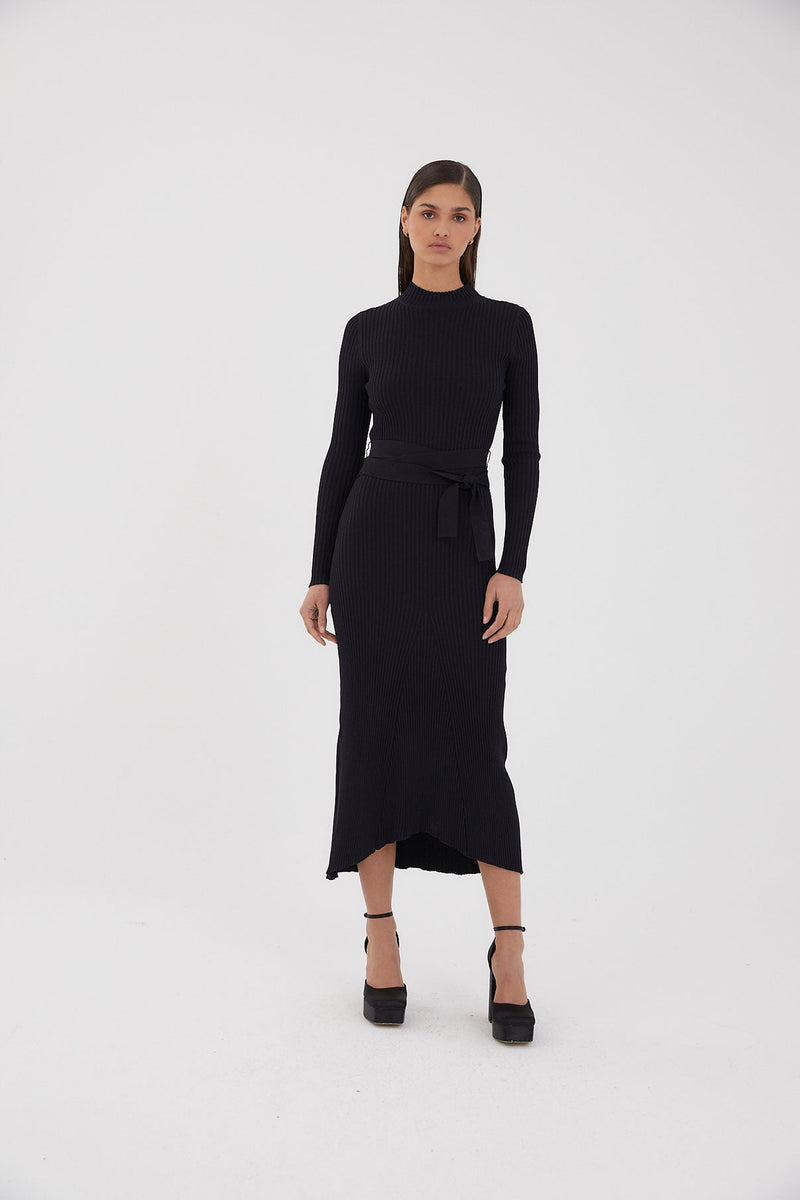 Robe Sofia Maille Noir