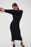 Robe Sofia Maille Noir