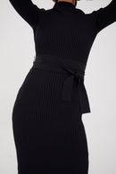 Robe Sofia Maille Noir