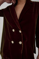 Veste Icon Velours Marron