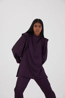 Tunique Nicol Satin Aubergine