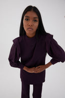 Tunique Nicol Satin Aubergine