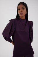 Tunique Nicol Satin Aubergine