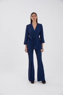 Pantalon Icon Jacquard Zigzag Marine