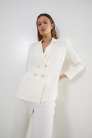 Veste Icon Froissé Écru