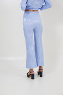 Pantalon Sixties Jacquard Rétro Indigo