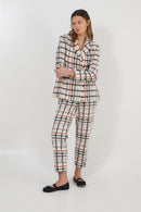 Pantalon Aris Carreaux Camel