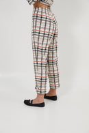 Pantalon Aris Carreaux Camel