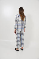 Pantalon Bruno Carreaux Bleu