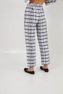 Pantalon Bruno Carreaux Bleu