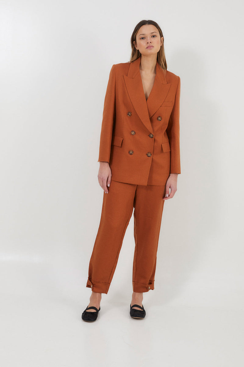 Pantalon Aris Lin Caramel