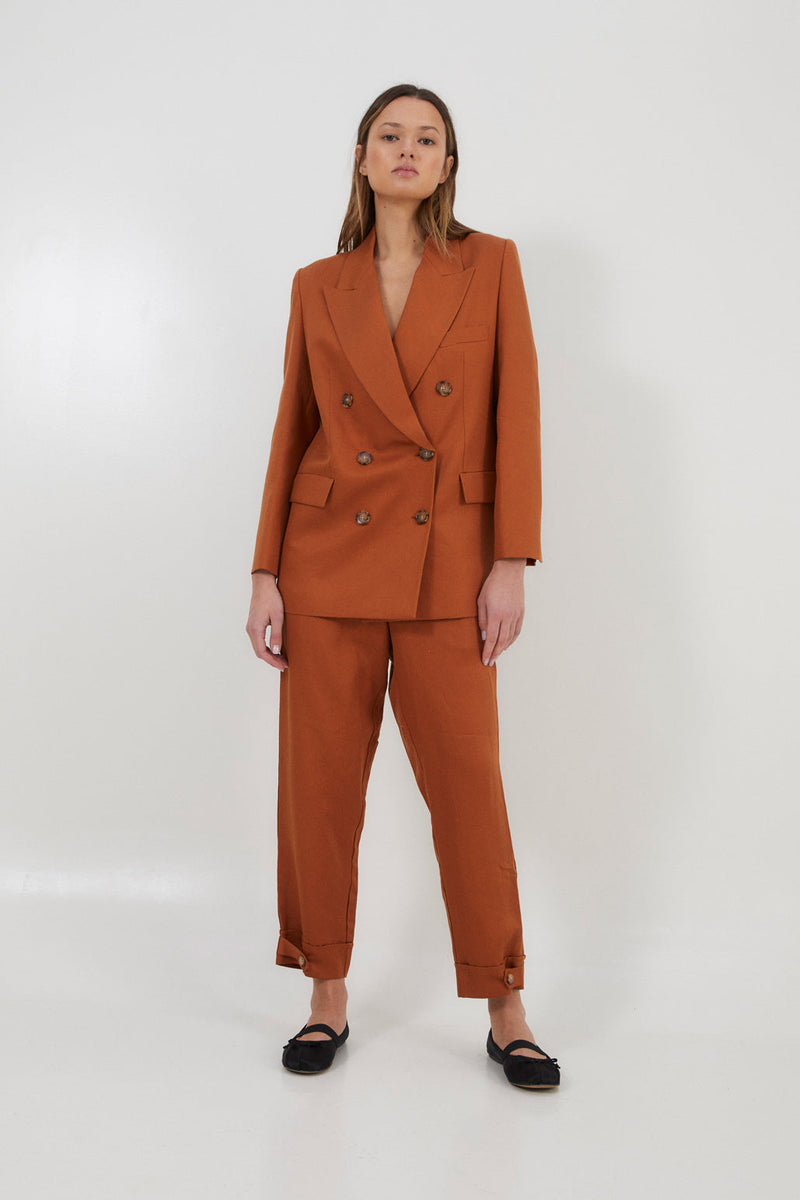 Pantalon Aris Lin Caramel