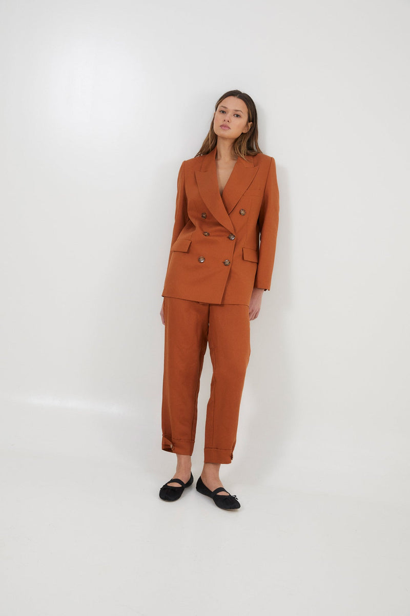 Pantalon Aris Lin Caramel