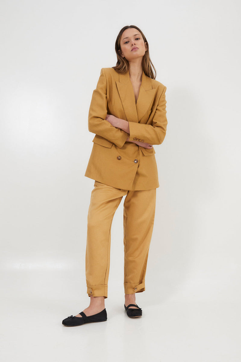 Pantalon Aris Lin Ocre