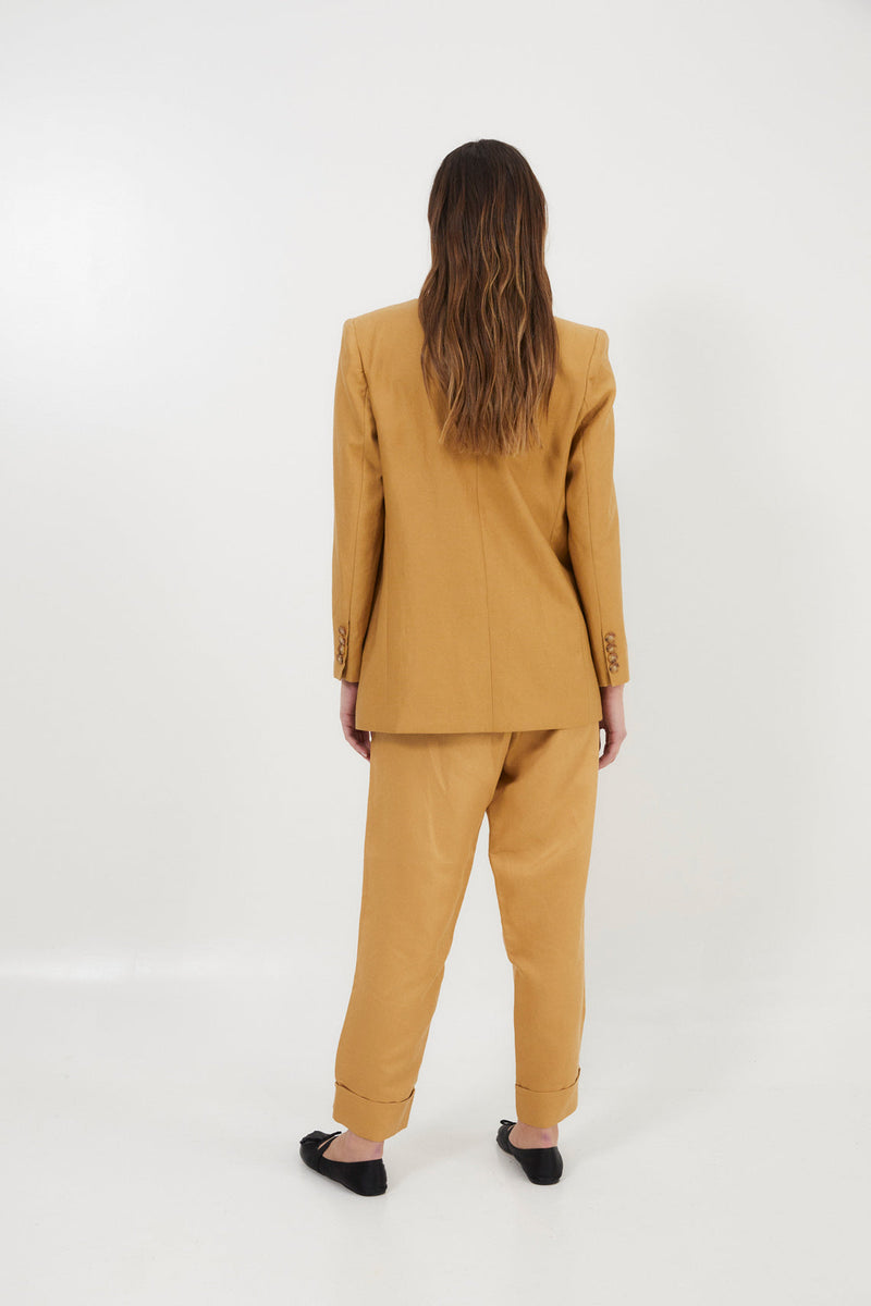 Pantalon Aris Lin Ocre