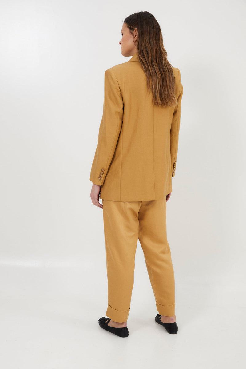 Pantalon Aris Lin Ocre
