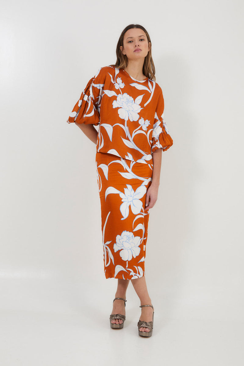 Blouse Pati Palermo Caramel