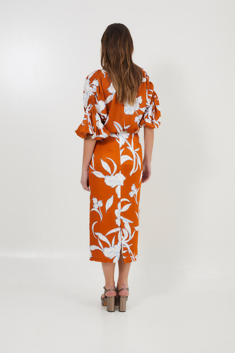 Jupe Droit Palermo Caramel