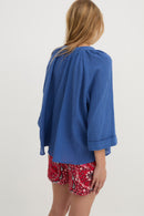 Blouse Molli Froissé Bleu