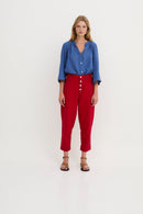 Jean Malibu Sergé Rouge