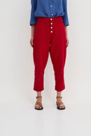 Jean Malibu Sergé Rouge
